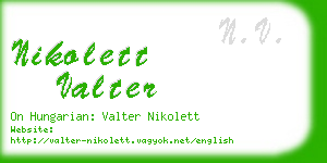 nikolett valter business card